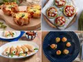 Mini quiche con pancetta, pizzette di zucchine, rotolini salati e involtini di zucchine con salmone: un tripudio di antipasti estivi perfetti per ogni occasione.